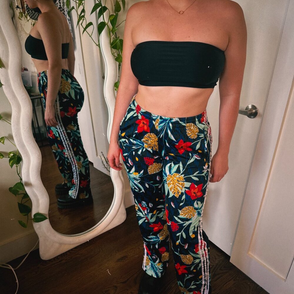 Adidas floral patterned sweatpants